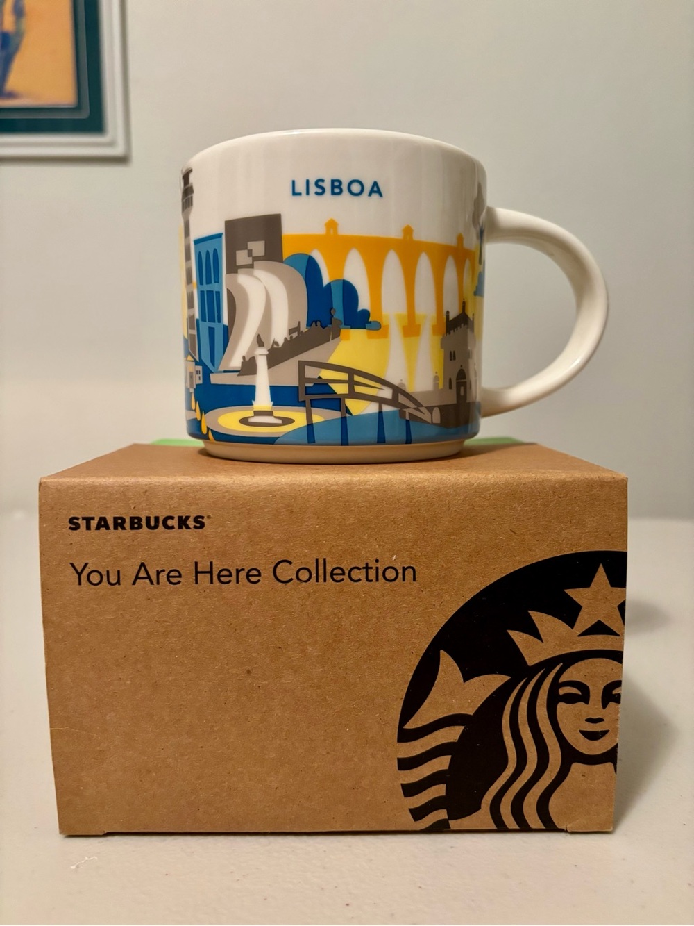 Starbucks Lisboa Lisbon You Are Here 14oz Ceramic Coffee Mug